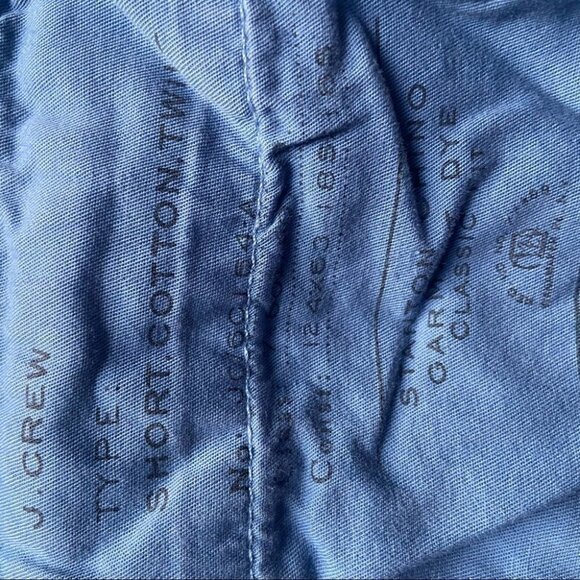 𝅺j.crew Stanton Blue  Shorts 9 Inch Inseam Size 36 - Picture 3 of 7